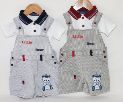 Ensemble polo salopette bébé garçon