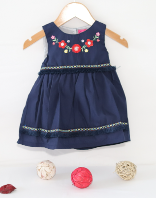 Robe fleury bébé avec bloomer