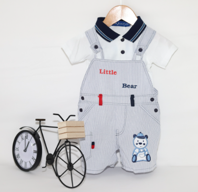 Ensemble polo salopette bébé garçon